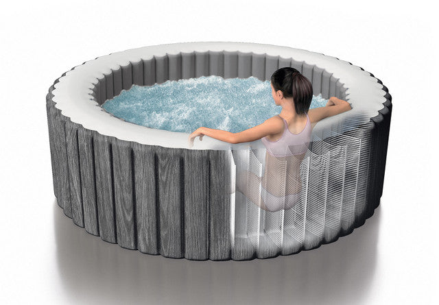 PureSpa™ Greywood Deluxe Inflatable Hot Tub Set - 6 Person