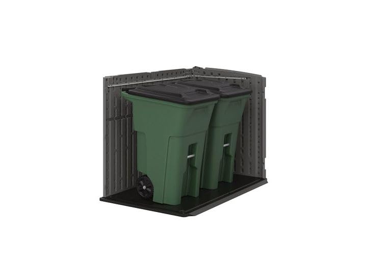 Hangar horizontal escamotable Suncast BMS4780 avec sol - Poivre