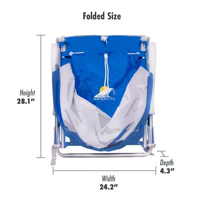 GCI Outdoor Waterside SunShade Backpack Beach Chair