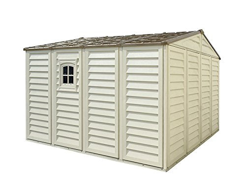 WoodBridge Plus Remise de jardin extérieure en vinyle de 10 pi x 10 pi