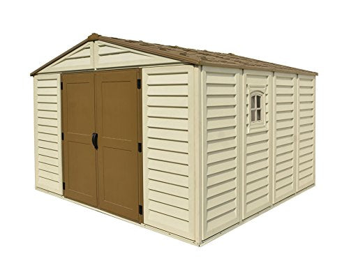 WoodBridge Plus Remise de jardin extérieure en vinyle de 10 pi x 10 pi