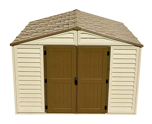 WoodBridge Plus Remise de jardin extérieure en vinyle de 10 pi x 10 pi