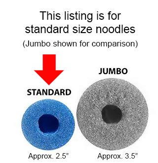Oodles of Noodles Deluxe Foam Pool Swim Noodles - 6 Pack Purple