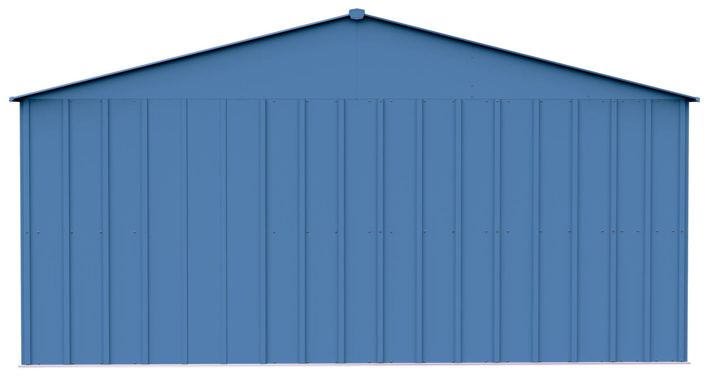 Arrow Sheds Classic 14' x 14' Outdoor Padlockable Steel Storage Shed Building, Blue Grey