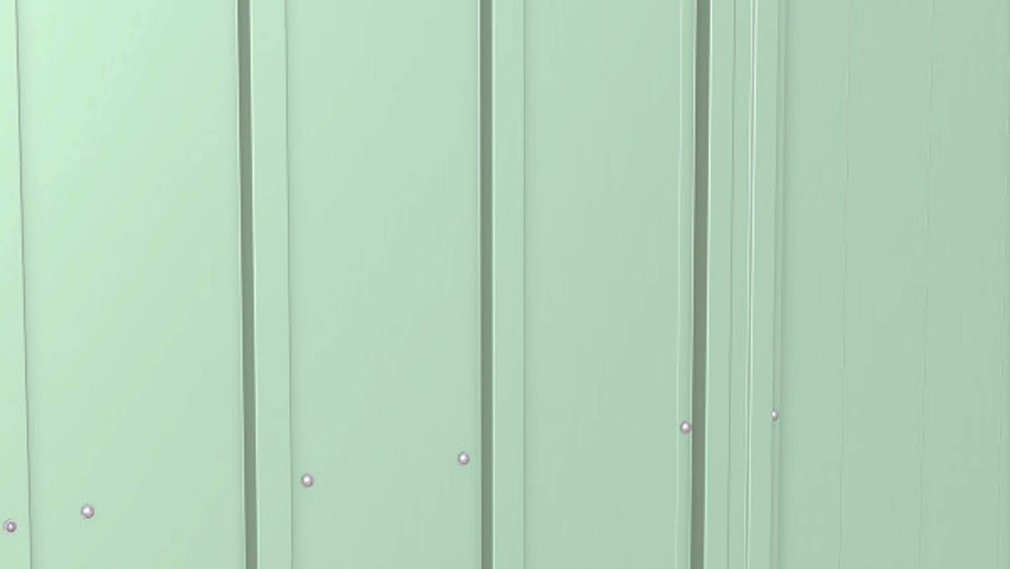Arrow Shed Classic 8' x 6' Outdoor Padlockable Steel Storage Shed Building, Sage Green