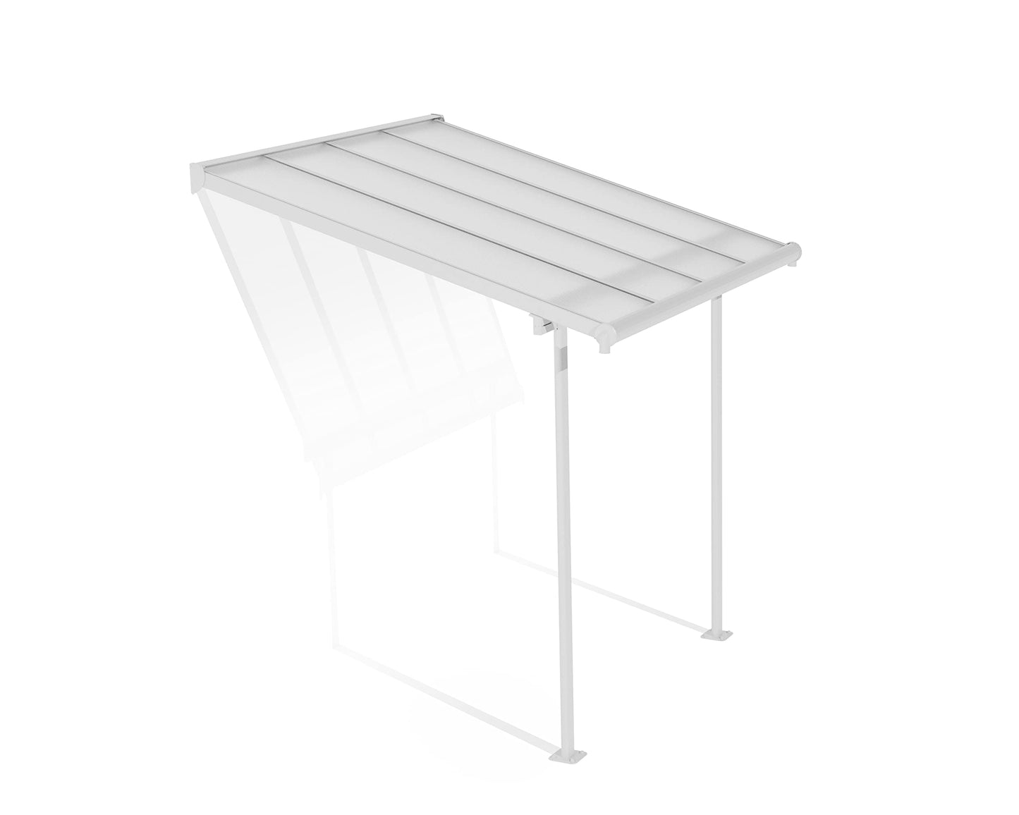 Palram - Housse de patio/porte Canopia Sierra 8' x 8' - Blanc