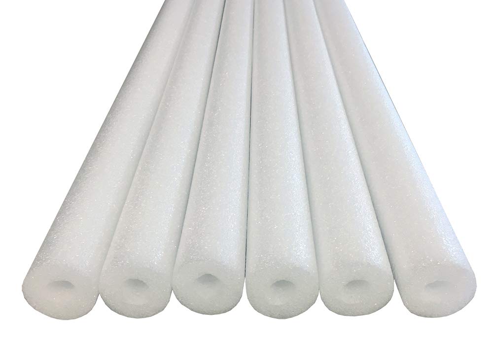 Oodles of Noodles Deluxe Foam Pool Swim Noodles - 6 Pack White