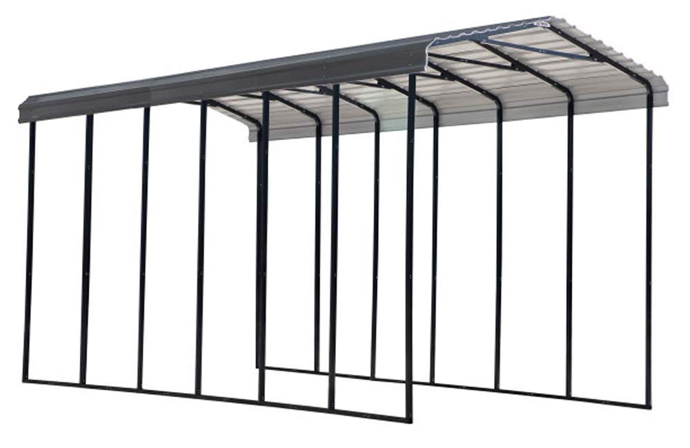 Abri d'auto Arrow, 14 pi x 29 pi x 14 pi Charbon 14' x 29' x 14'