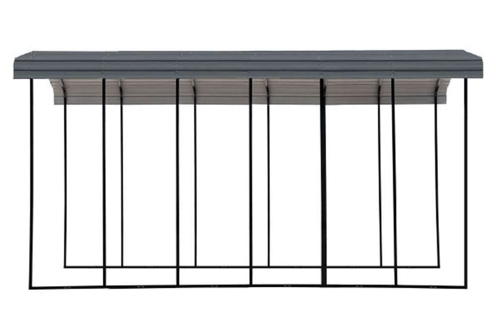 Abri d'auto Arrow, 14 pi x 29 pi x 14 pi Charbon 14' x 29' x 14'