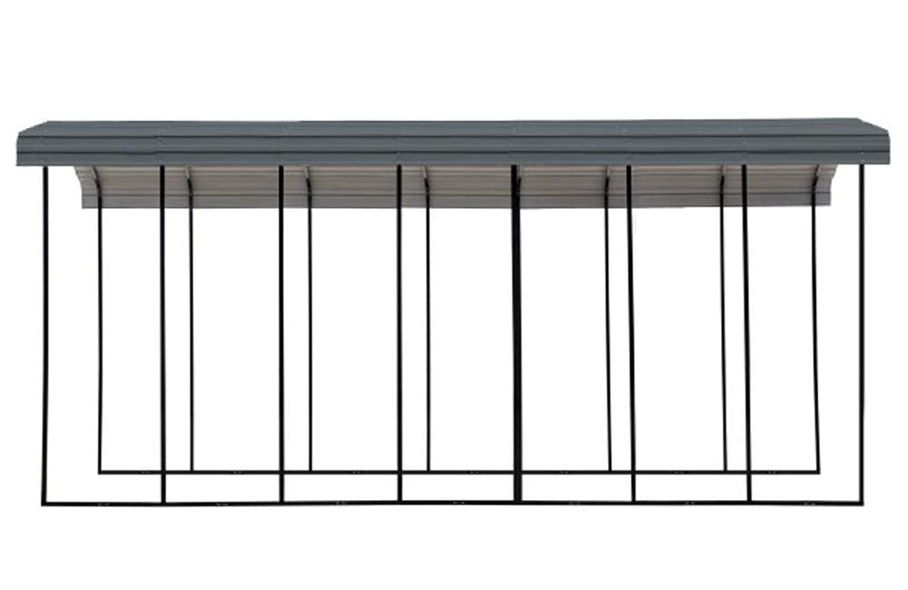 Arrow Carport, 14 ft. x 33 ft. x 14 ft. Charcoal 14' x 33' x 14'