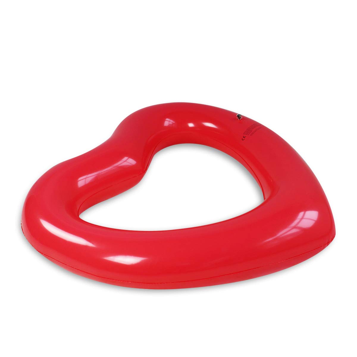 SUNSHINE-MALL Inflatable Swim Rings, Heart Shaped Swimming Pool Float Loungers Tube, Water Fun Beach Party Toys for Kids, Adults Gold,Red