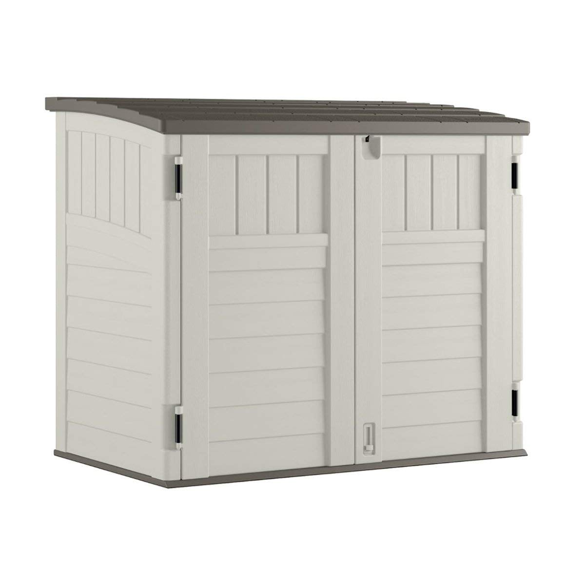 Suncast - Système de verrouillage à 3 portes pour abri de rangement horizontal, ivoire (paquet de 3), paquet de 3