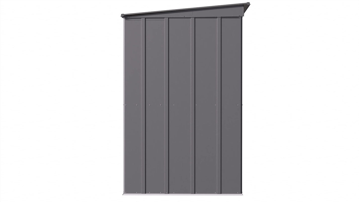 Arrow Shed Classic 10' x 4' Abri de rangement extérieur cadenassable en acier Charbon de bois 10' x 4'