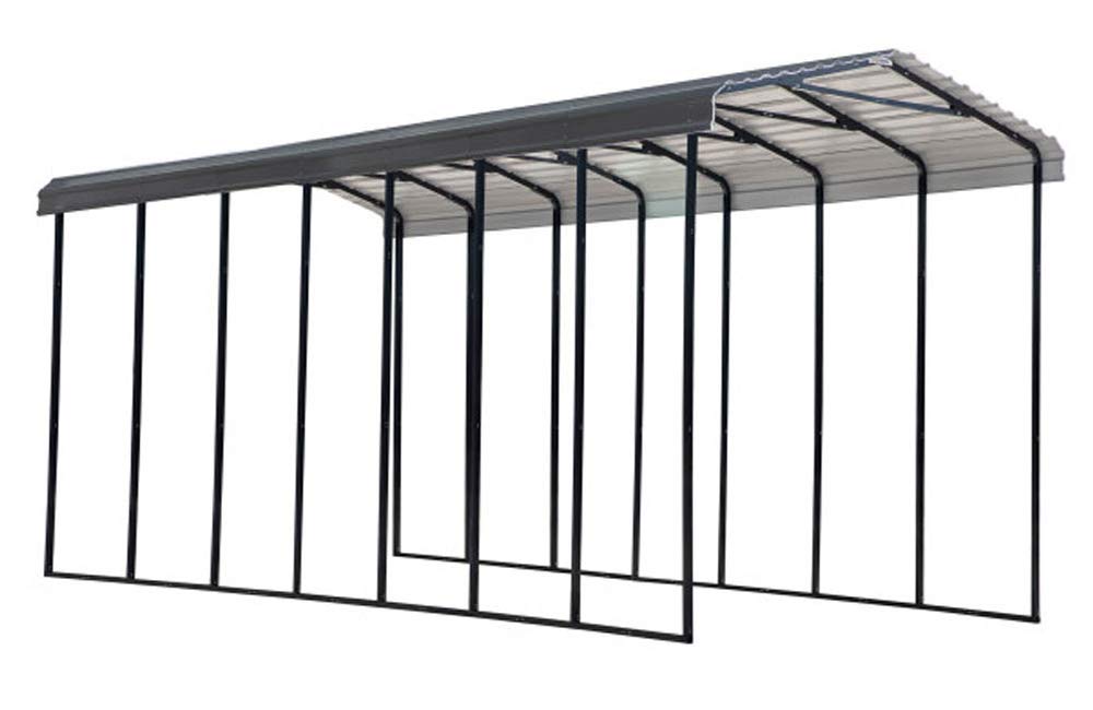Arrow Carport, 14 ft. x 33 ft. x 14 ft. Charcoal 14' x 33' x 14'