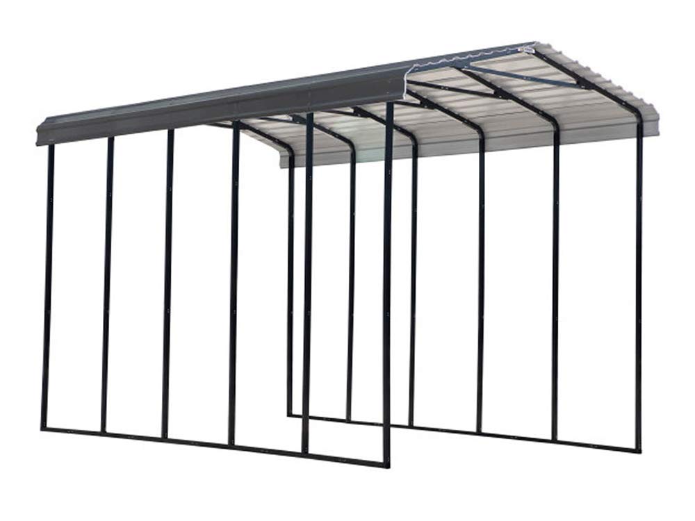 Arrow Carport, 14 ft. x 24 ft. x 14 ft. Charcoal 14' x 24' x 14'
