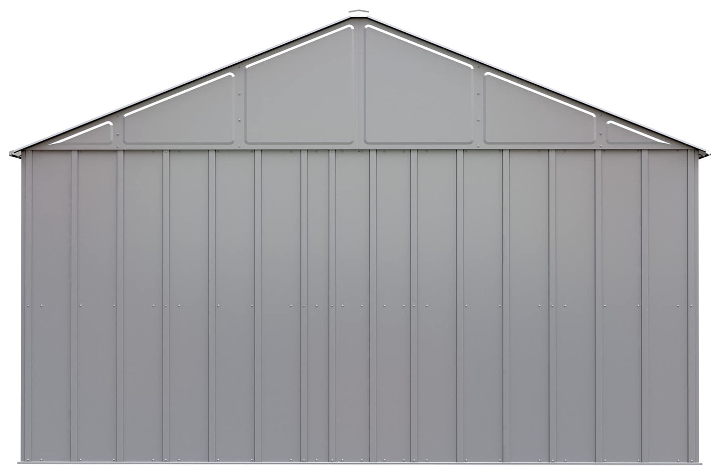 Arrow Sheds Hangar de rangement extérieur classique en acier cadenassable, 12' x 12', gris flûte