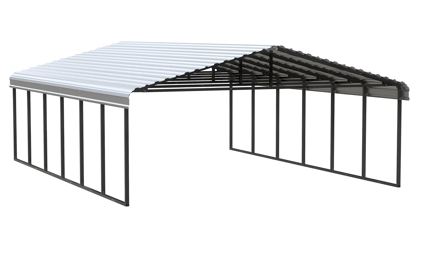 Arrow Carport, 20 ft. x 29 ft. x 9 ft. Eggshell 20' x 29' x 9'