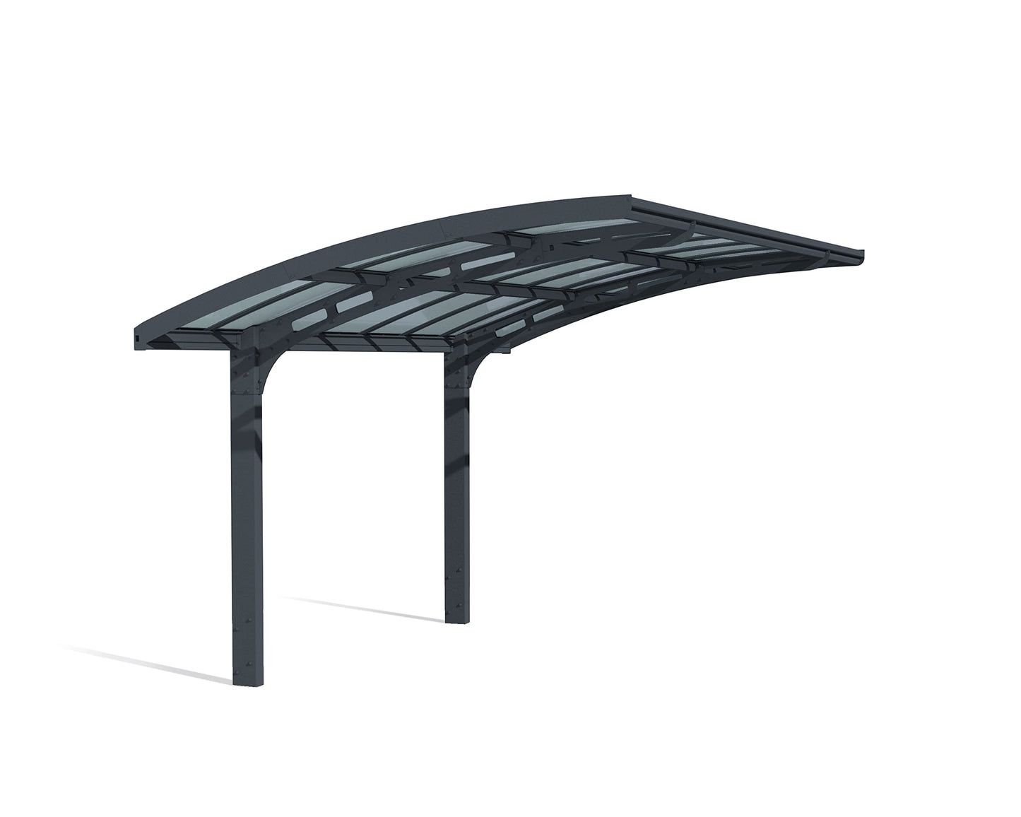 Palram - Abri d'auto Canopia Arizona Breeze 5000 - 10' x 16' x 9' - Gris/Bronze