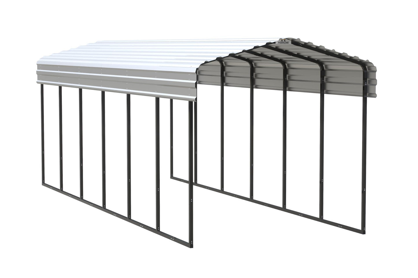 Arrow Carport, 10 ft. x 29 ft. x 9 ft. Eggshell 10' x 29' x 9'