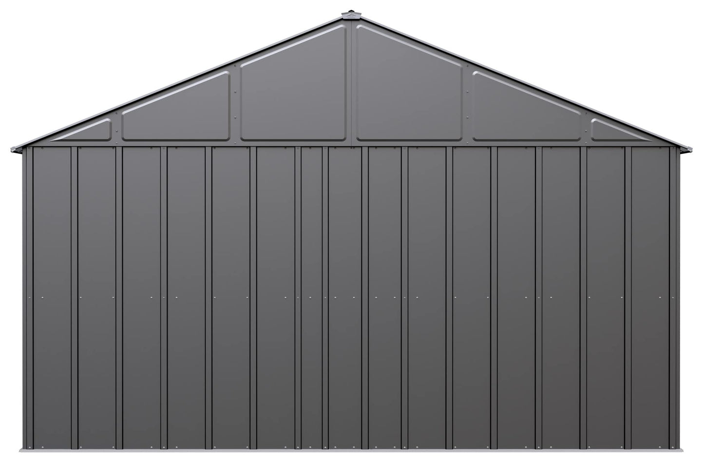 Arrow Sheds Classic 12' x 12' Outdoor Padlockable Steel Storage Shed Building, Charcoal
