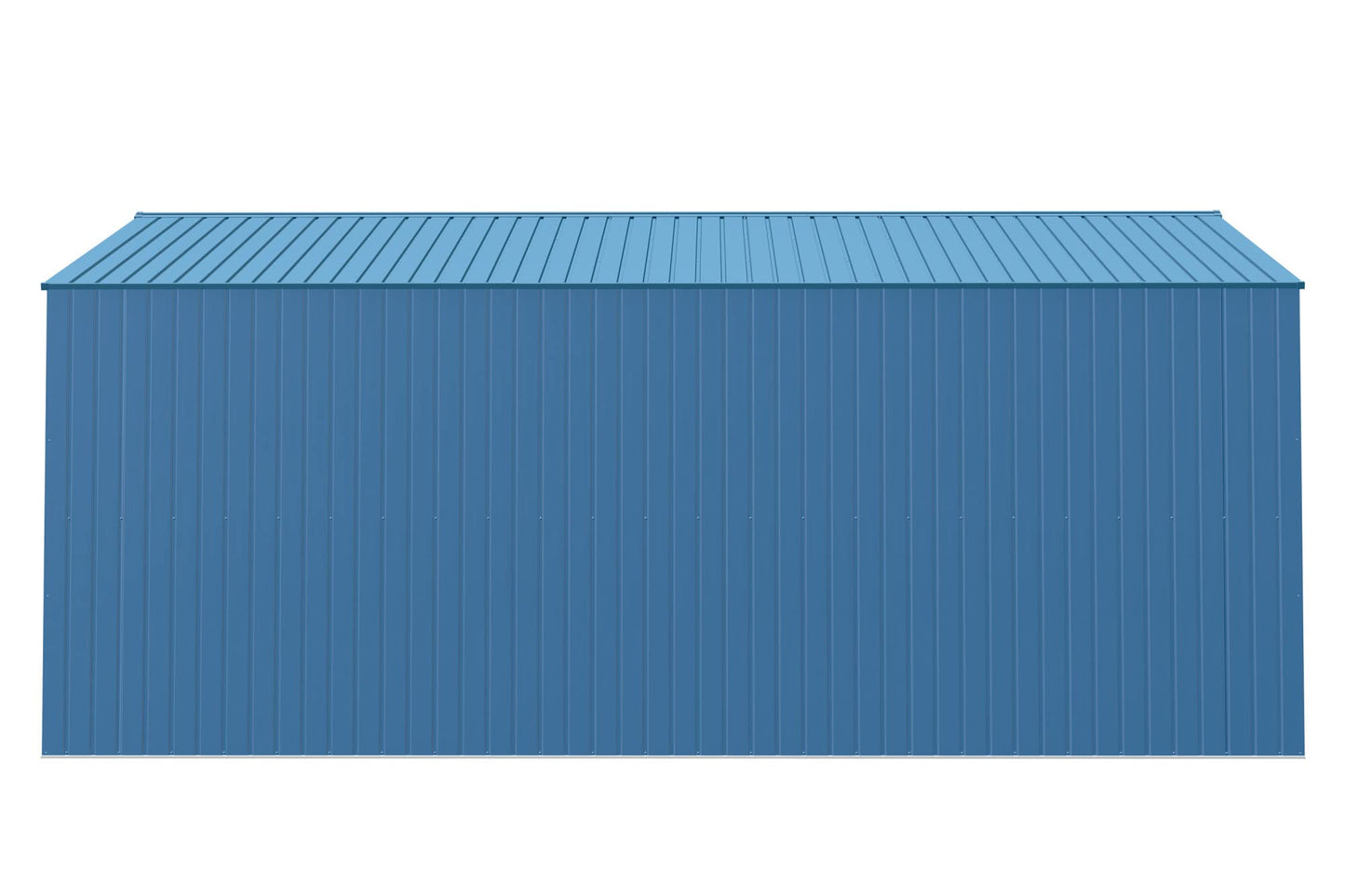 Arrow Shed Elite 14' x 16' Outdoor Lockable Gable Roof Steel Storage Shed Building, Blue Grey
