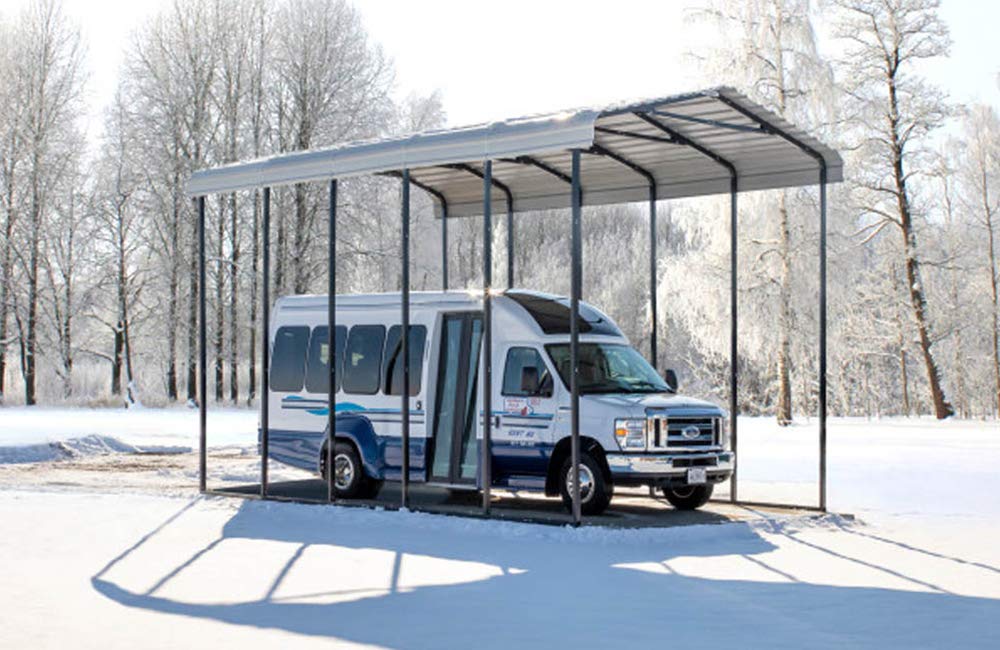 Arrow Carport, 14 ft. x 24 ft. x 14 ft. Eggshell 14' x 24' x 14'