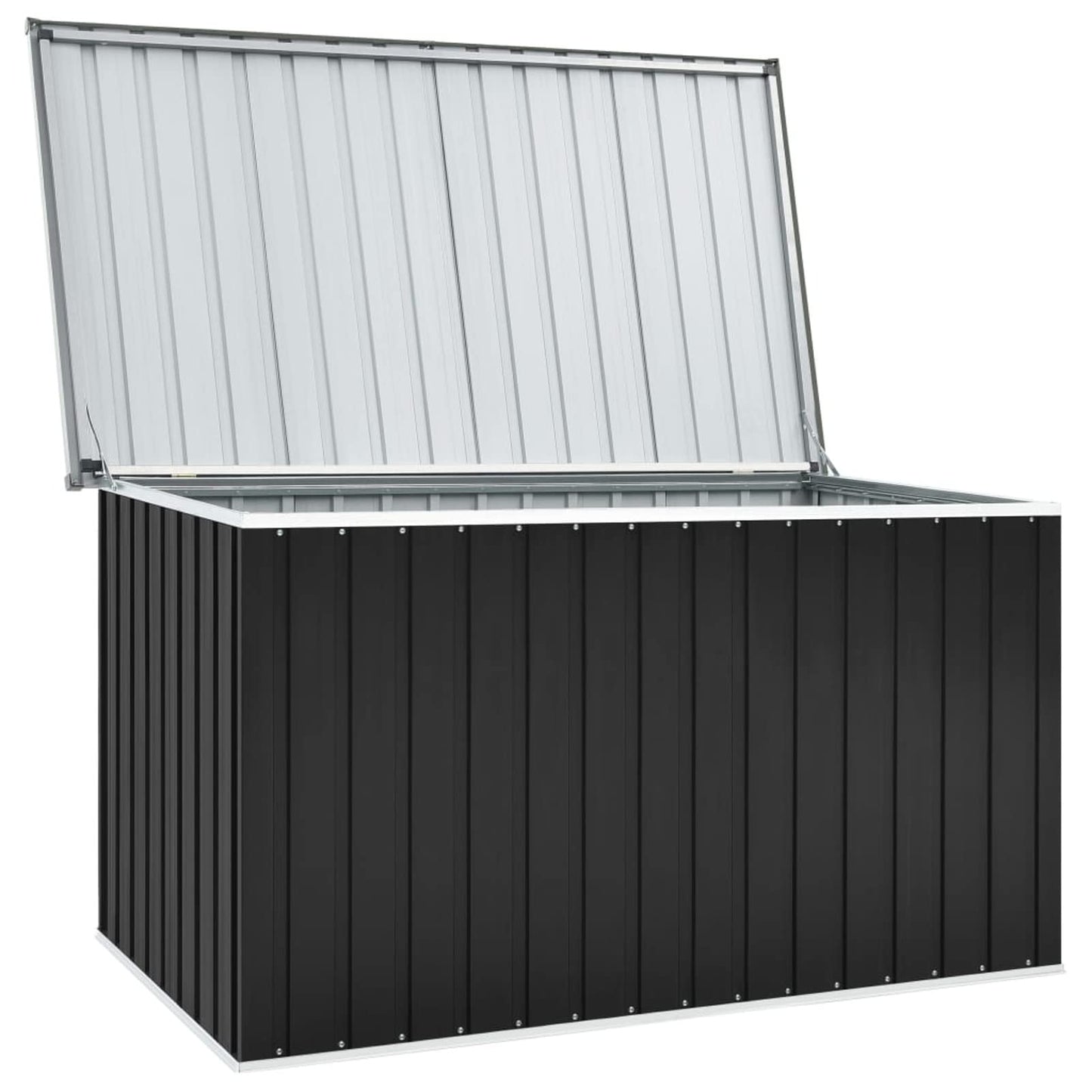 Festnight Patio Storage Box Deck Box Garden Storage Box Outdoor Storage for or Patio Furniture Garden Tools and Pool Toys Anthracite 67.3"x39"x36.6"