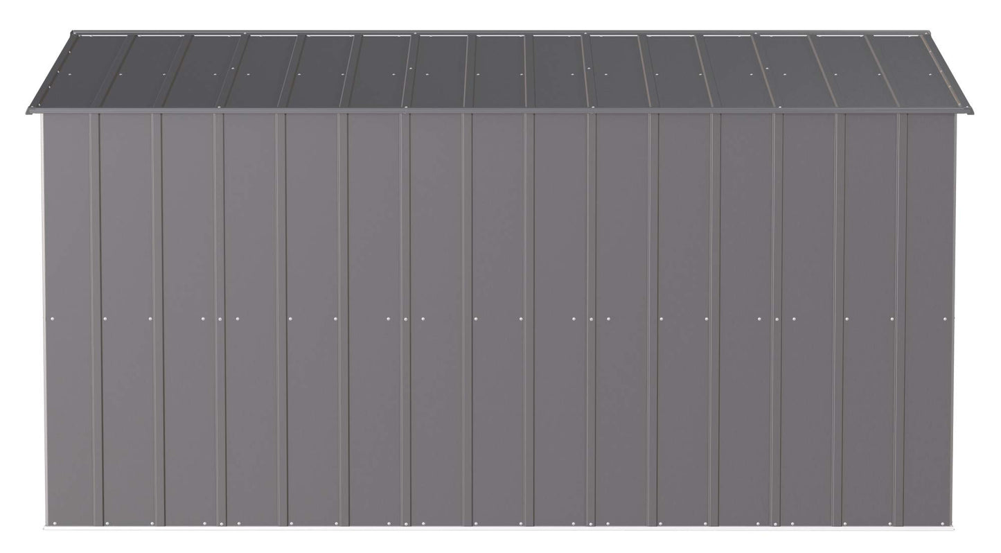 Arrow Shed Classic 10' x 12' Hangar de rangement extérieur cadenassable en acier, charbon de bois 10' x 12'