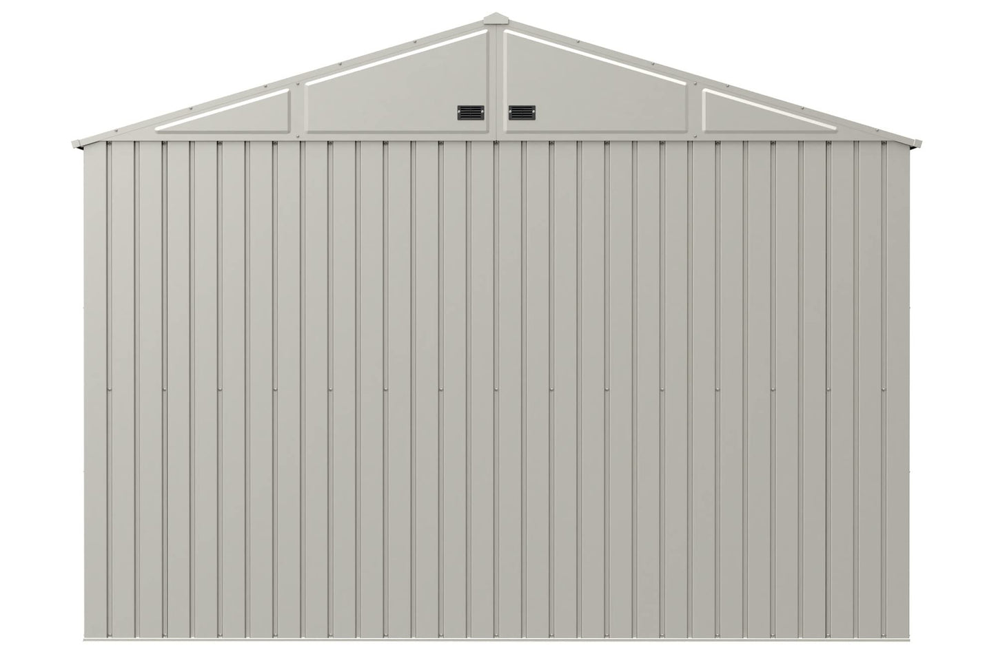 Arrow Shed Elite Hangar de rangement en acier avec toit à pignon verrouillable pour extérieur 3 m x 3 m, gris froid