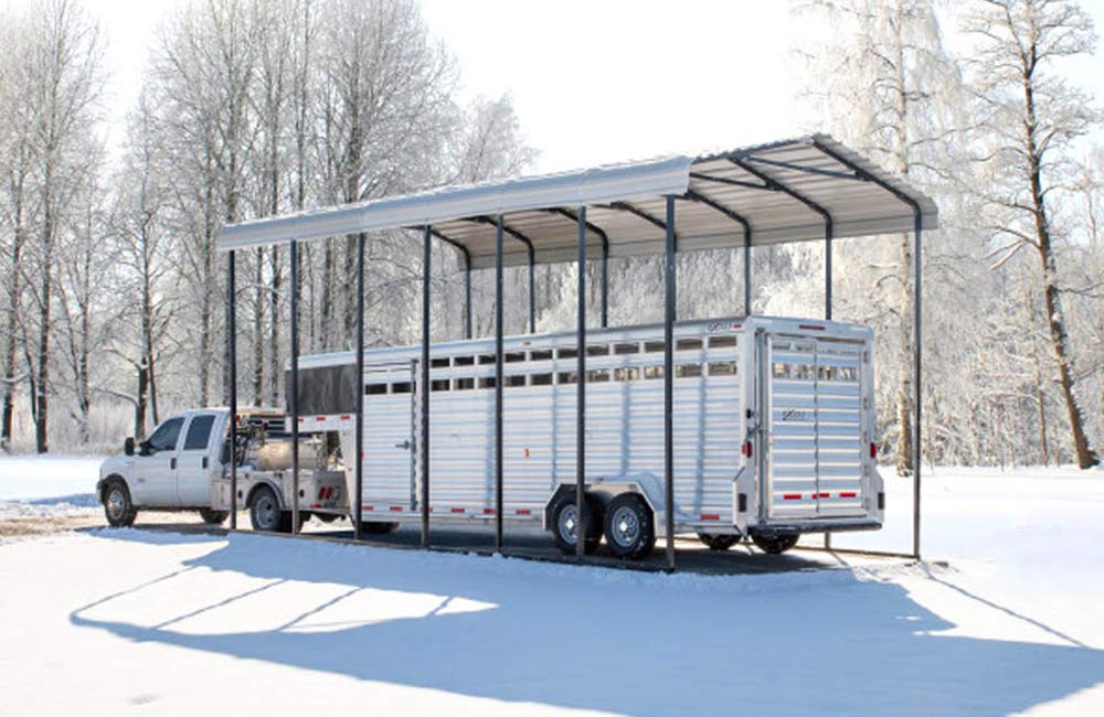 Arrow Carport, 14 ft. x 29 ft. x 14 ft. Eggshell 14' x 29' x 14'