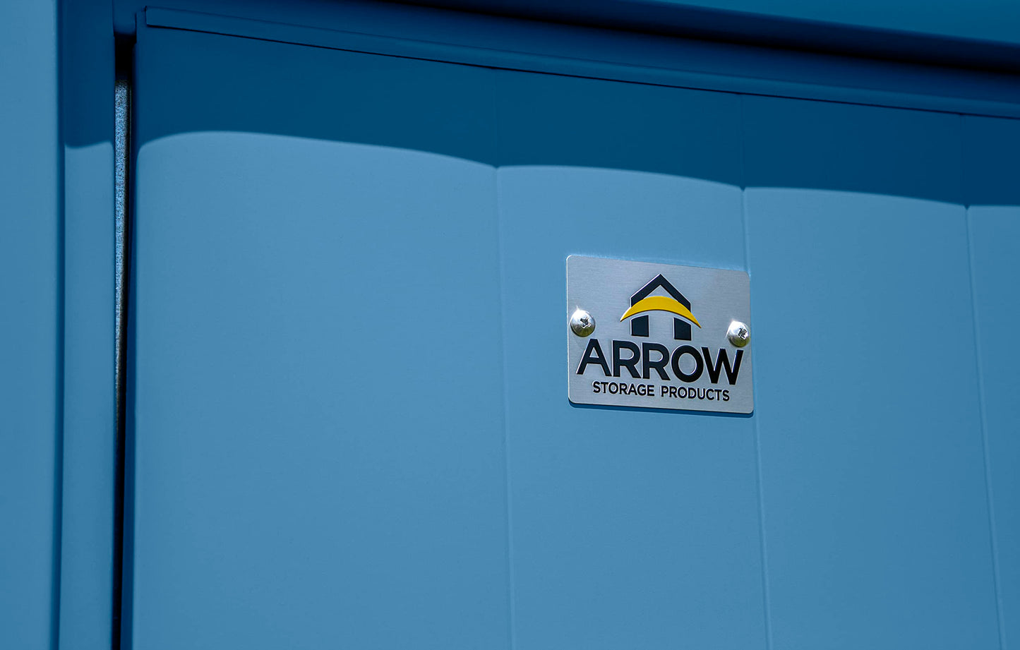 Arrow Shed Select Hangar de rangement extérieur verrouillable en acier, 6' x 4', bleu gris