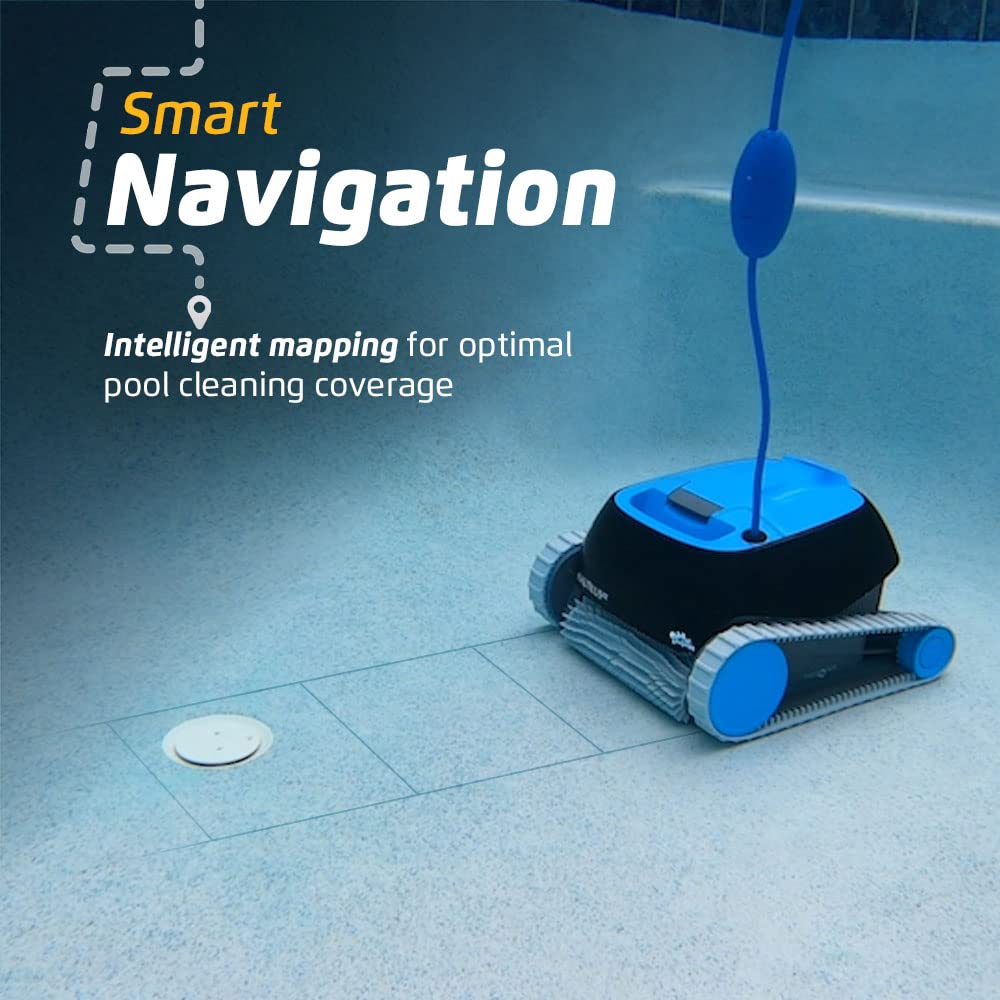 Dolphin Nautilus CC Robotic Pool Vacuum Cleaner — Wall Climbing Capability — Powerful Active Scrubbing Brush — Ideal for Above/In-Ground Pools up to 33 FT in Length