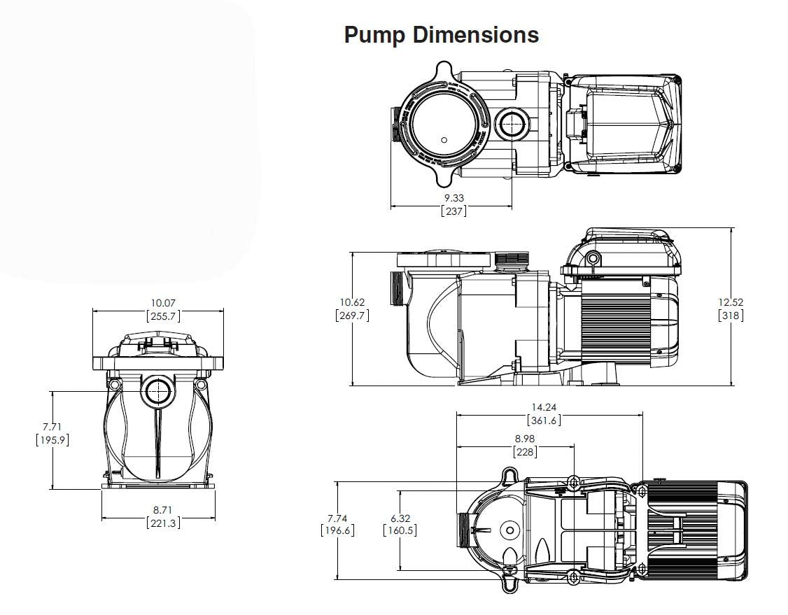 Pentair SuperFlo® VS Variable Speed Pool Pump, 342001