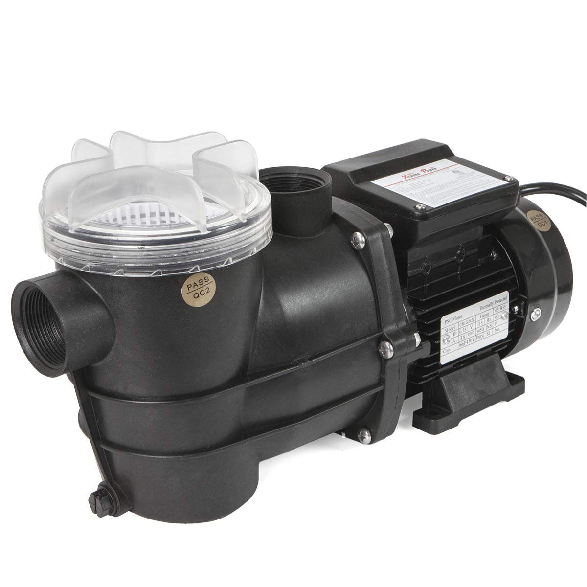 XtremepowerUS 75110 Pool Sand Filter 13" W/Pump 3/4HP ABOVEGROUND, Blue 13"Sand Filter W/ Pump