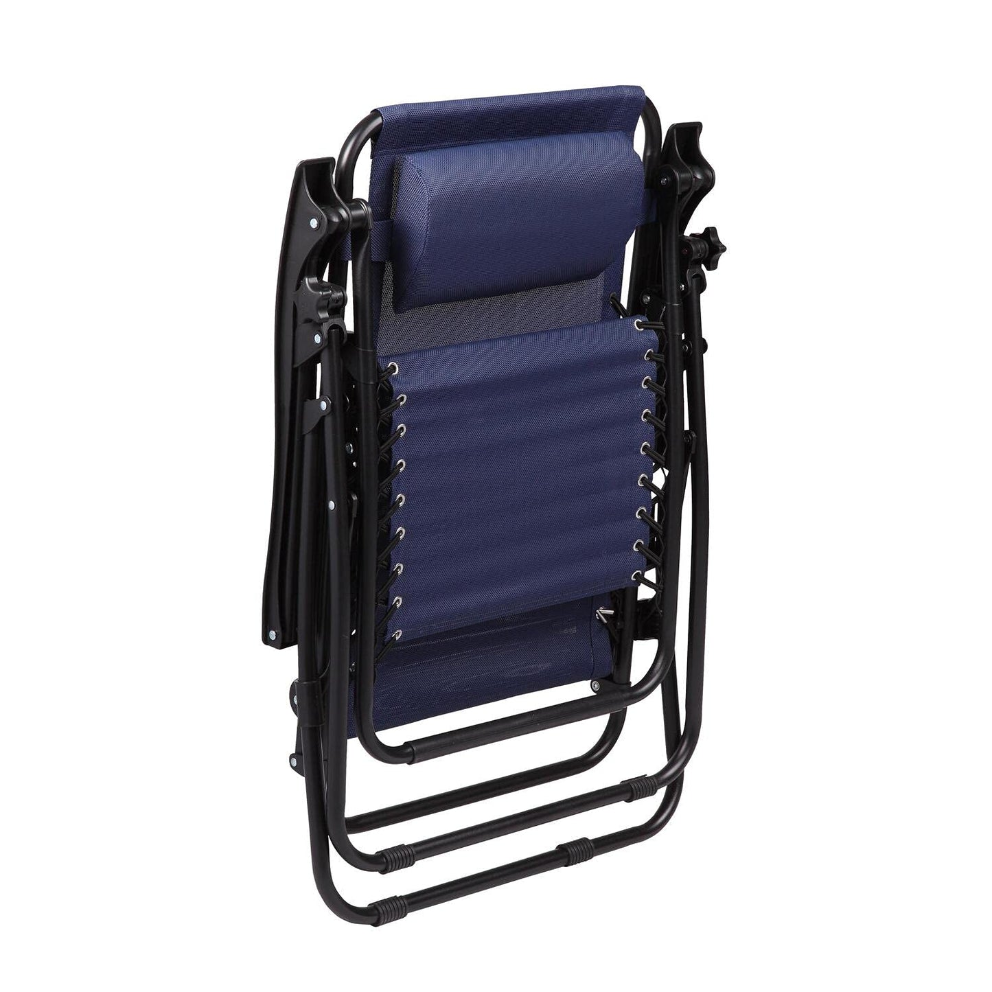 Zero Gravity Chairs Set of 2 Pool Lounge Chair Zero Gravity Recliner Zero Gravity Lounge Chair Antigravity Chairs Anti Gravity Chair Folding Reclining Camping Chair with Headrest by Naomi Home - Navy Modern