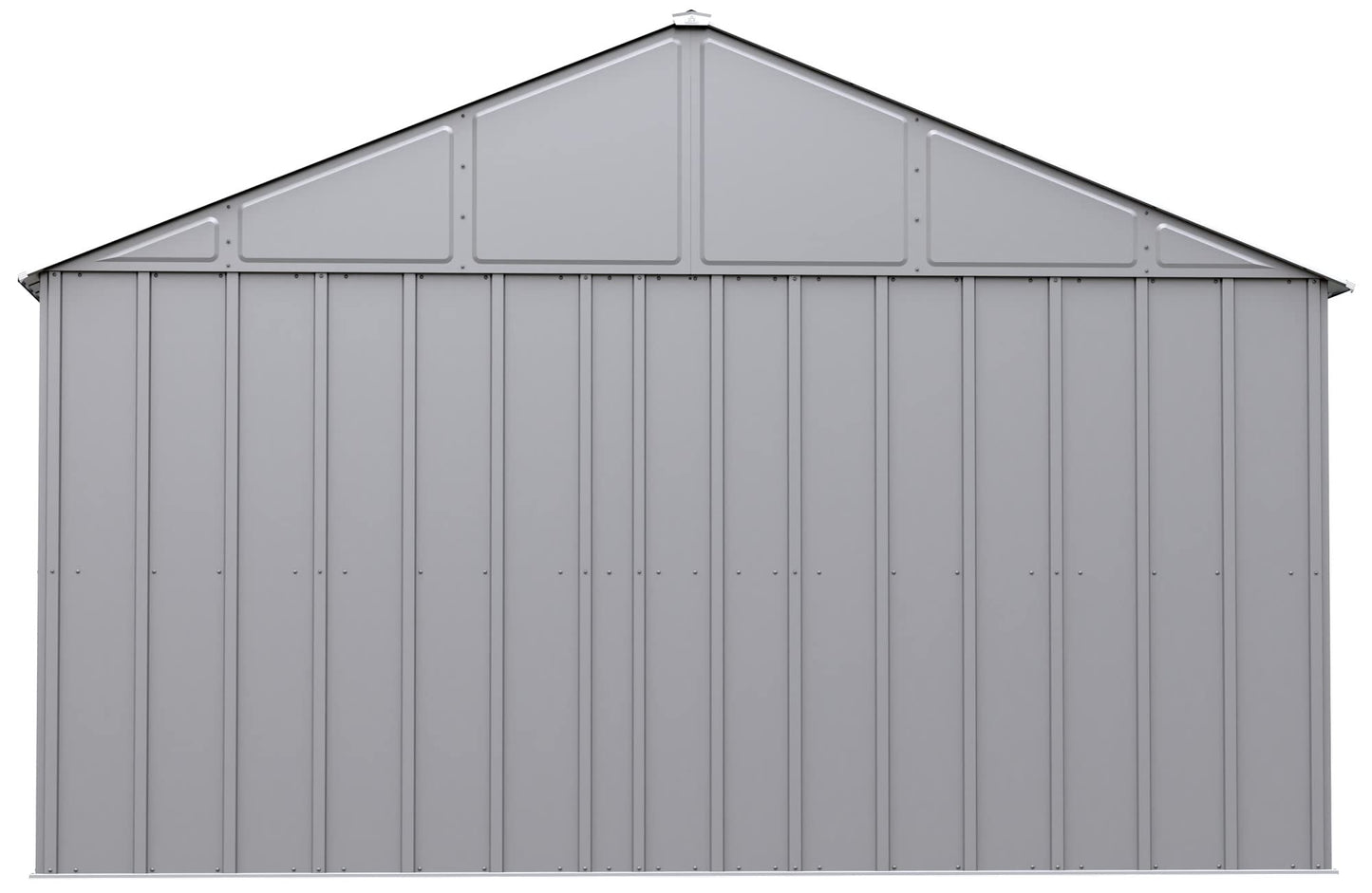 Arrow Sheds Classic 12' x 14' Outdoor Padlockable Steel Storage Shed Building, Flute Grey