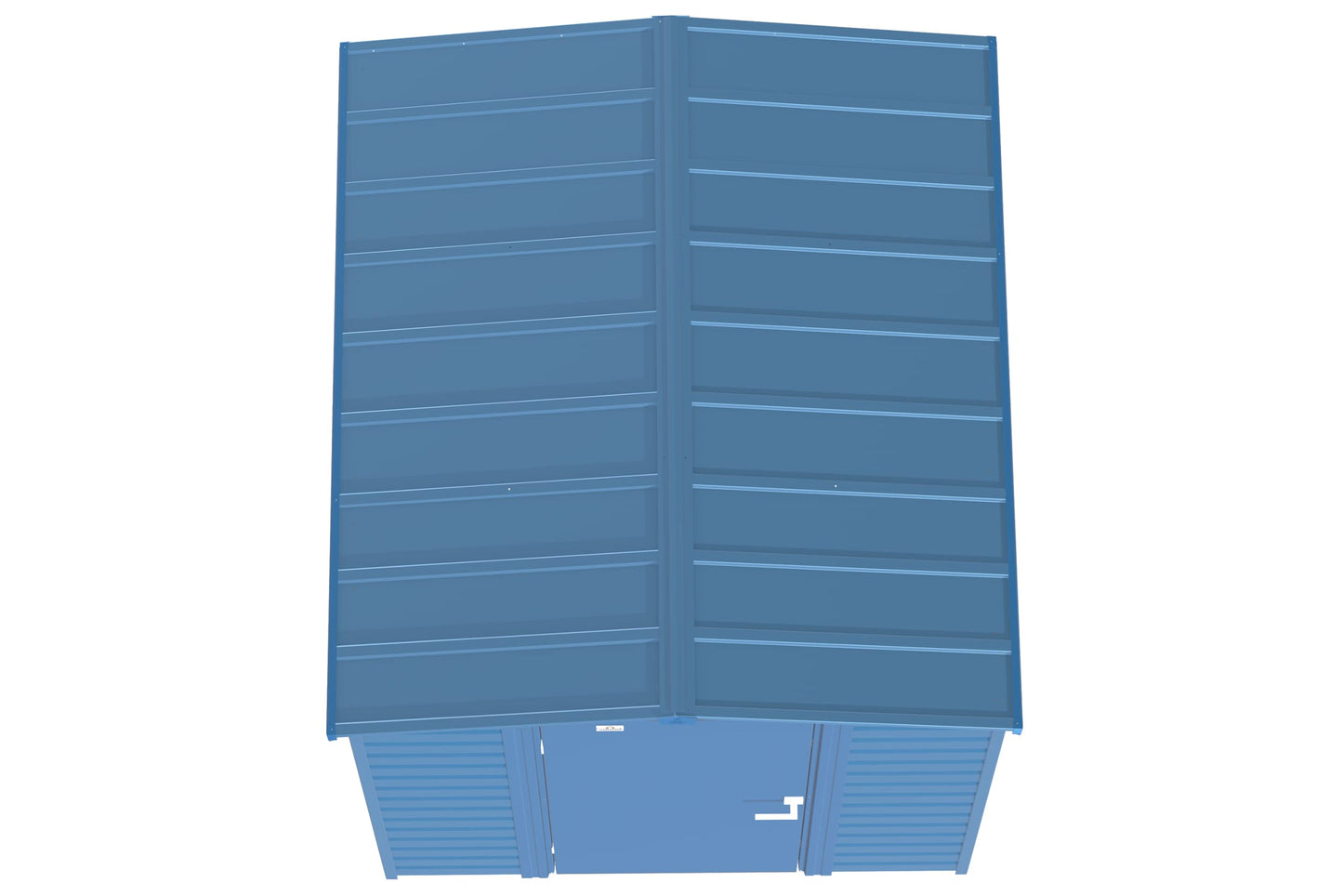 Arrow Shed Select Hangar de rangement extérieur verrouillable en acier, 6' x 7', bleu gris
