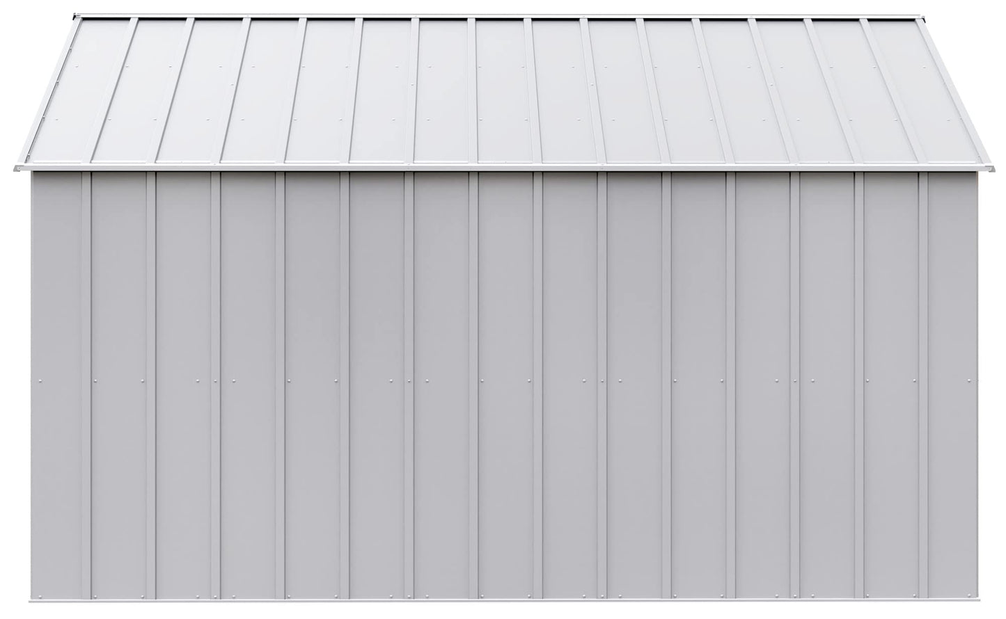 Arrow Sheds Hangar de rangement extérieur classique en acier cadenassable, 12' x 12', gris flûte