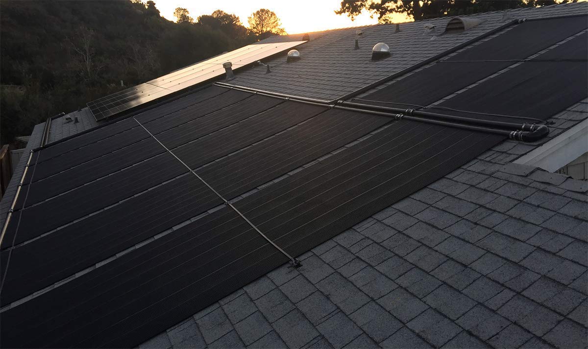 SolarPoolSupply High-Performance Solar Pool Heater Panel - 15-20 Year Life Expectancy, Extreme Durability, Easy Install, High-Heat Performance (2' X 10' / 1.5" I.D. Header) 2' X 10' / 1.5" Header