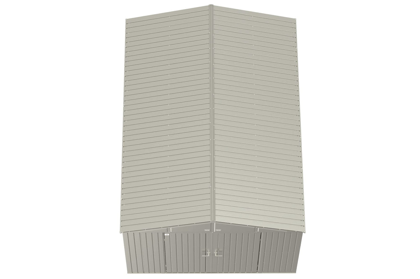 Arrow Shed Elite Hangar de rangement en acier avec toit à pignon verrouillable pour extérieur 3 m x 3 m, gris froid