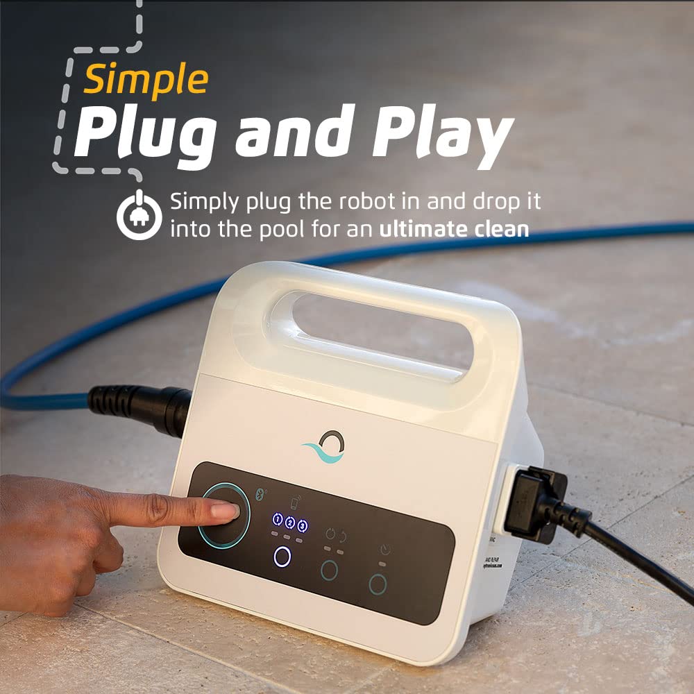 Dolphin Nautilus CC Robotic Pool Vacuum Cleaner — Wall Climbing Capability — Powerful Active Scrubbing Brush — Ideal for Above/In-Ground Pools up to 33 FT in Length