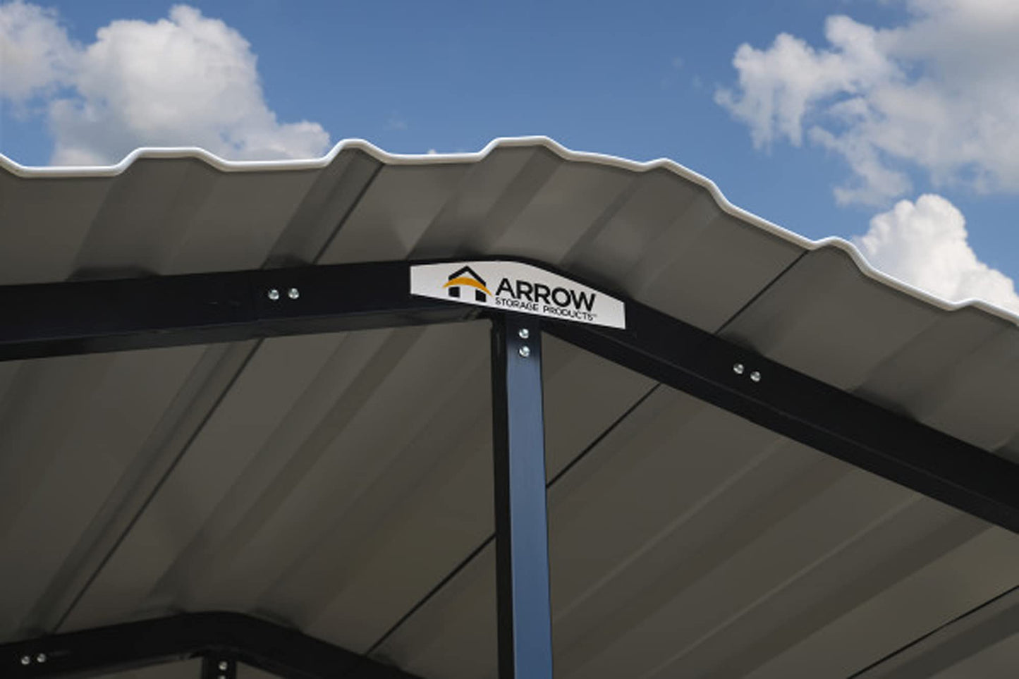 Arrow Carport, 20 ft. x 24 ft. x 7 ft. Eggshell 20' x 24' x 7'