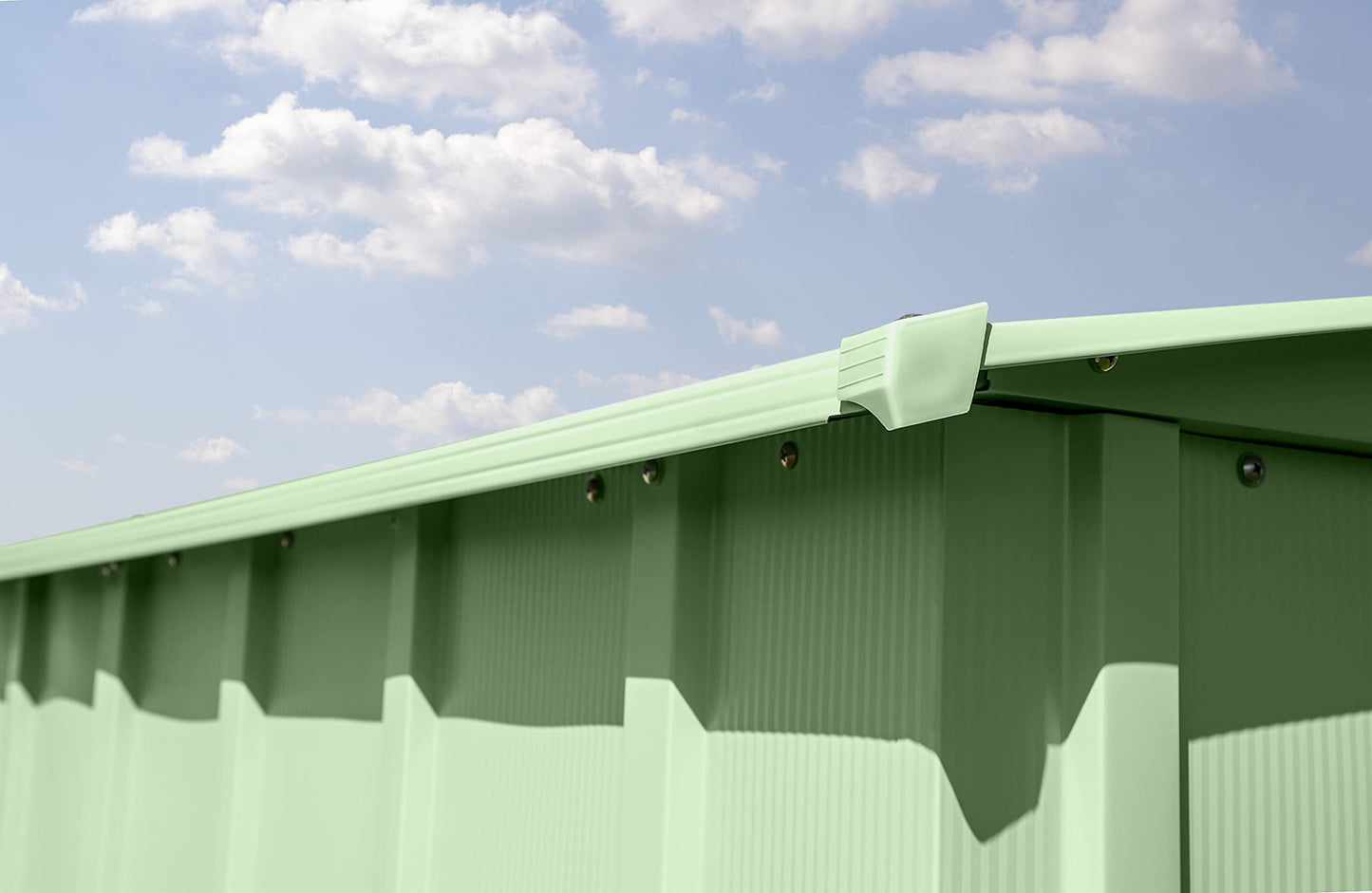Arrow Shed Classic 6' x 7' Hangar de rangement extérieur cadenassable en acier, vert sauge 6' x 7'