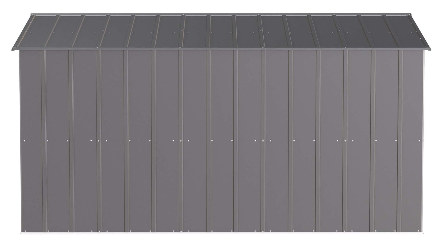 Arrow Shed Classic 10' x 12' Hangar de rangement extérieur cadenassable en acier, charbon de bois 10' x 12'