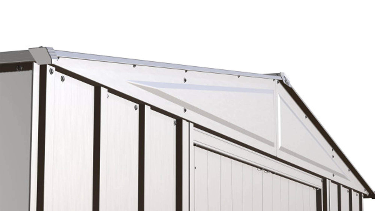 Arrow Classic Abri de rangement extérieur cadenassable en acier, 8' x 6', gris flûte
