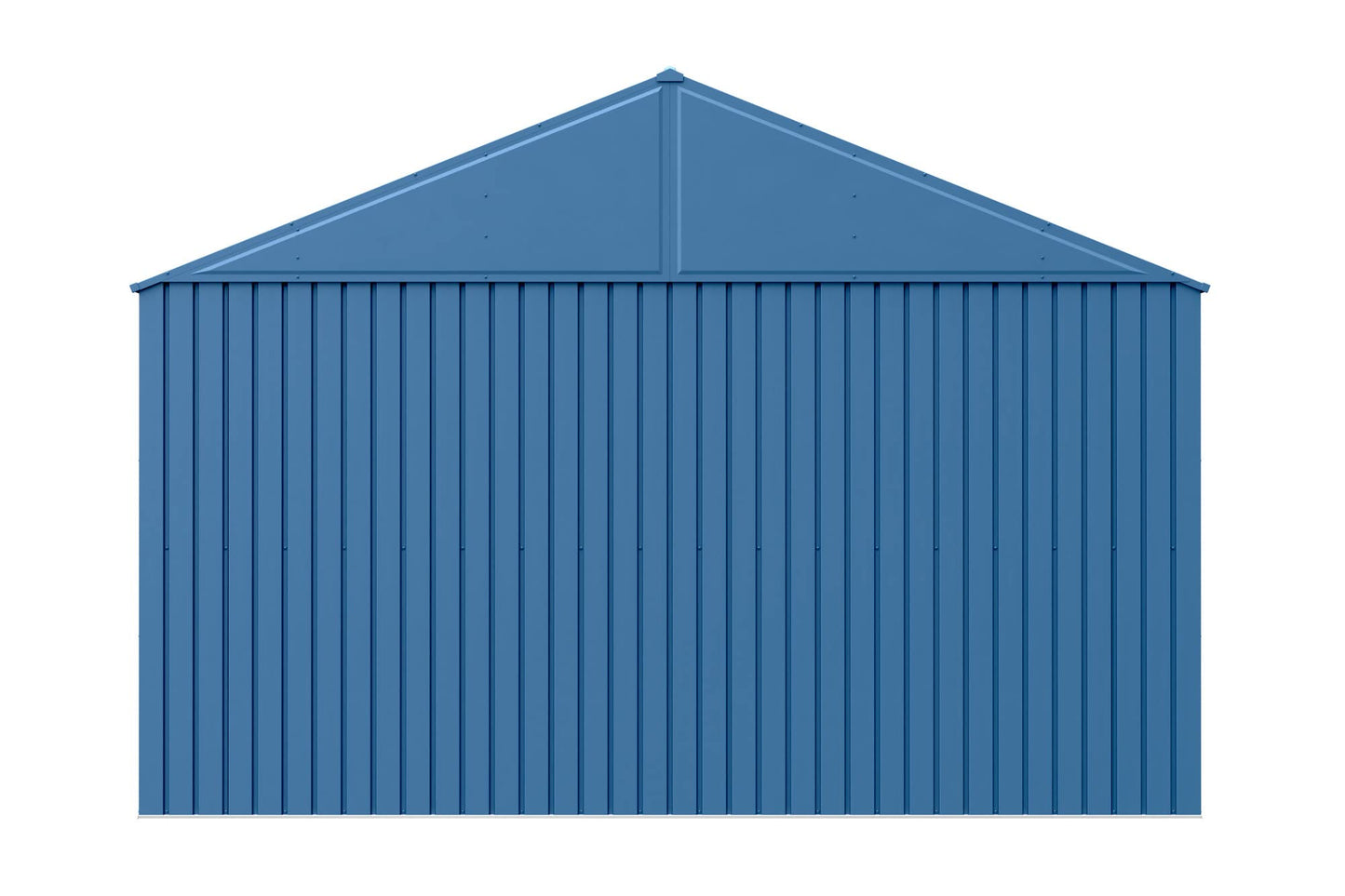 Arrow Shed Elite Hangar de rangement extérieur en acier avec toit à pignon verrouillable, 12' x 16', bleu gris