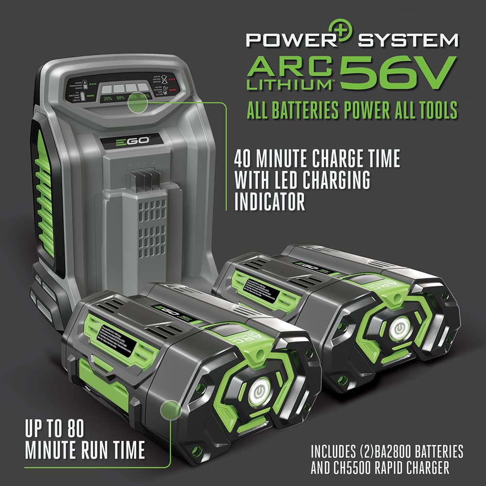EGO Power+ LM2142SP 21-Inch 56-Volt Lithium-Ion Cordless Electric Dual-Port Walk Behind Self Propelled Lawn Mower