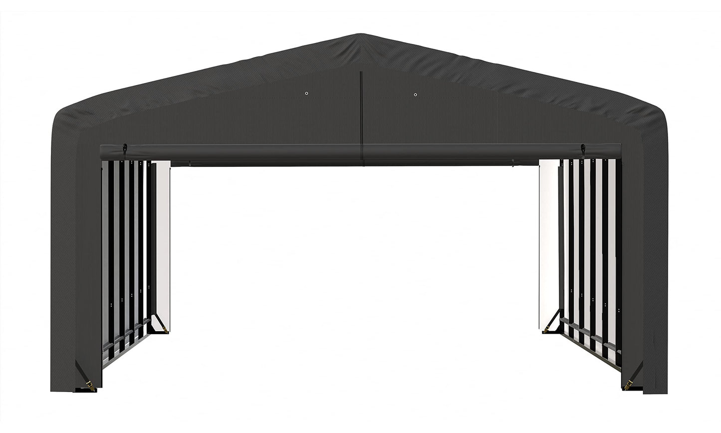 ShelterLogic ShelterTube Abri de garage et de stockage, 20' x 32' x 12', cadre en acier robuste, boîtier résistant au vent et à la neige, gris 20' x 32' x 12'