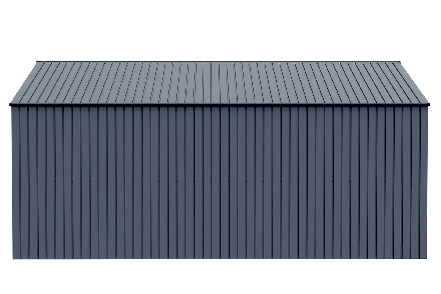 Arrow Shed Elite 14' x 16' Outdoor Lockable Gable Roof Steel Storage Shed Building, Anthracite