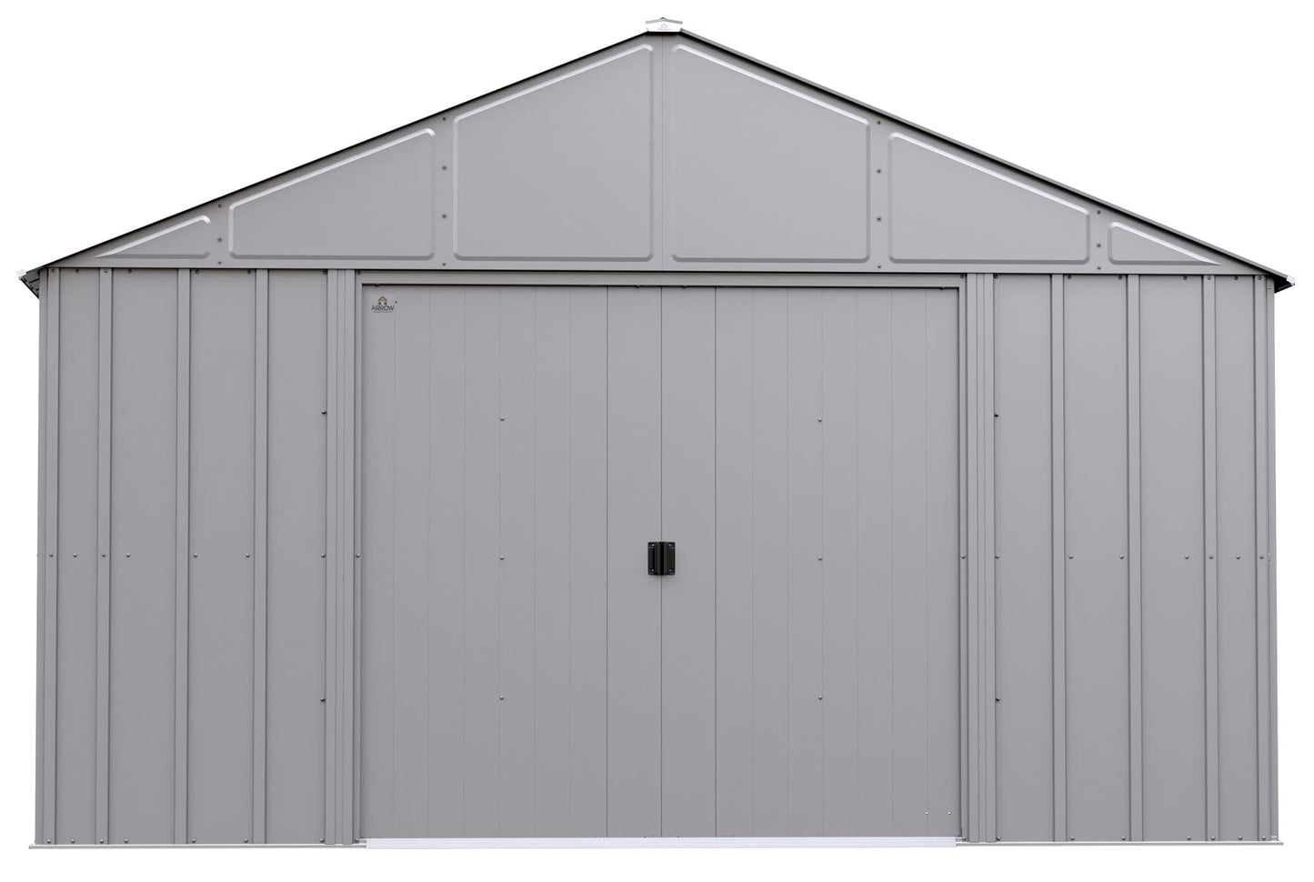Arrow Sheds Classic 12' x 14' Outdoor Padlockable Steel Storage Shed Building, Flute Grey